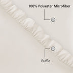 Mainstays All in One Reversible Comforter and Sheet set- 11 Piece, Queen, Cream Ruffle