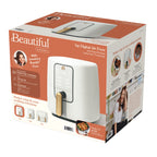 Beautiful 3 Qt Air Fryer with TurboCrisp Technology, EverGood Ceramic Nonstick Coating, White Icing by Drew Barrymore