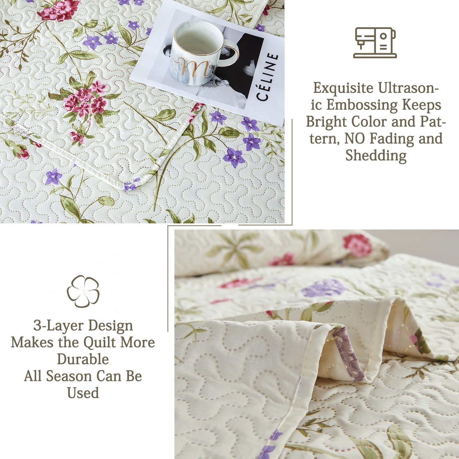Quilt Set Queen Green