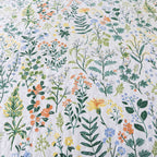 WannaToo Quilt Collection Microfiber Floral Bedding Set Green and White Quilt, King Size (3 Count)