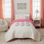 Hello Kitty Reversible Comforter and Sham Set, Twin/Full, Sanrio