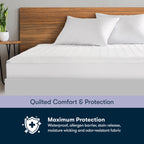Sertapedic Total Protection Waterproof Mattress Pad, Queen