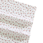 Betsey Johnson Baby Buds Pink Cotton Percale Queen Sheet Set