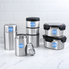 Mainstays 33 oz Insulated Stainless Steel Lunch Box Food Storage Container with Lid