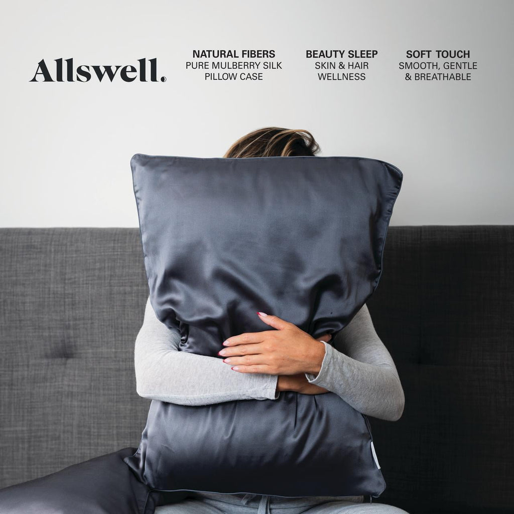 Allswell Dream Restore Silk Pillow Protector with Zipper Closing