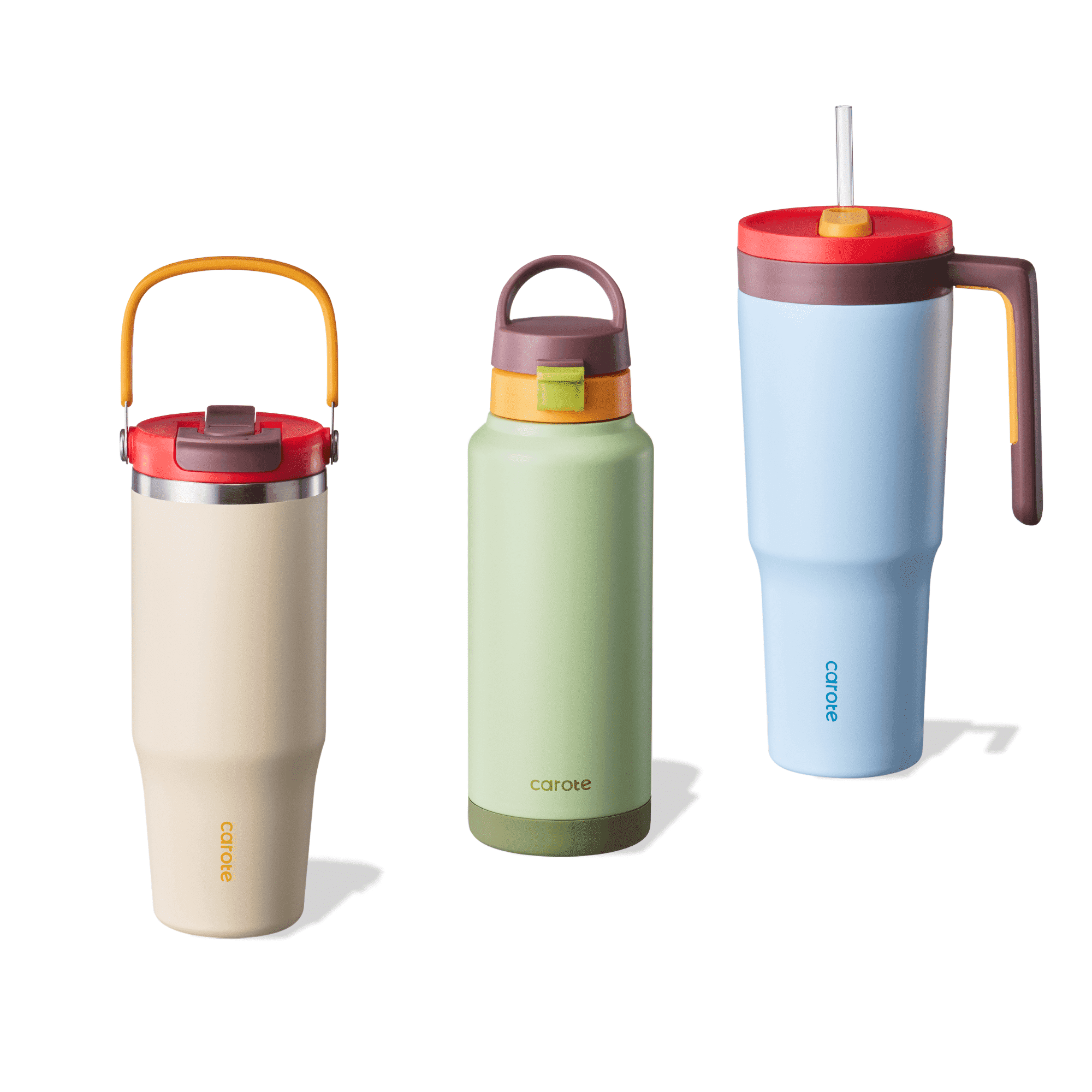Carote 3pcs Insulated Stainless Steel Water Bottle Set