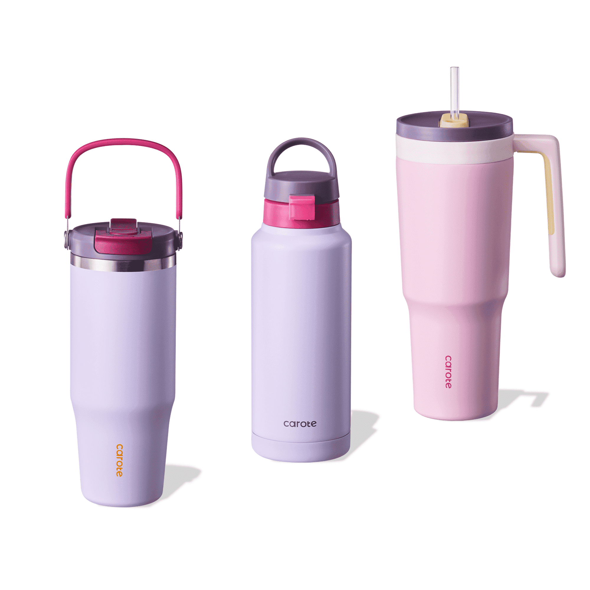 Carote 3pcs Insulated Stainless Steel Water Bottle Set