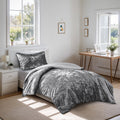 3-Piece Comforter Set Queen Black
