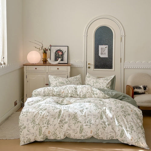 3-Piece Duvet Cover Set Queen White