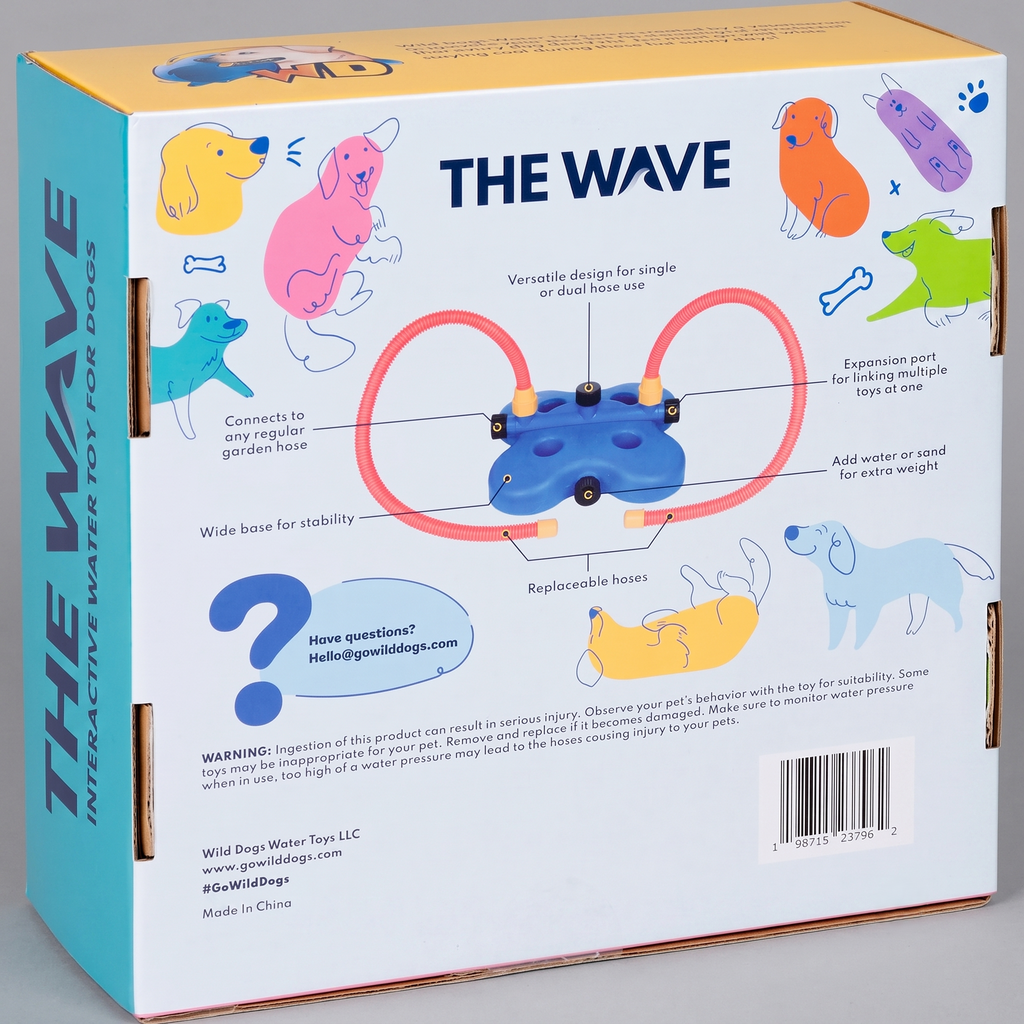 Wild Dogs The Wave - Ultimate Interactive Outdoor Water Toy for Dogs