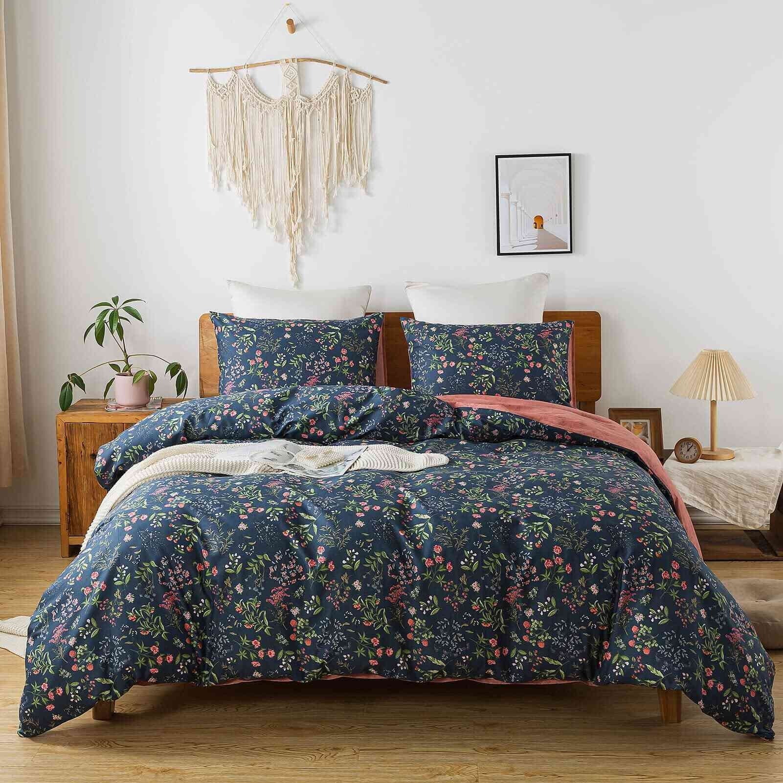 Duvet Cover Set King Green