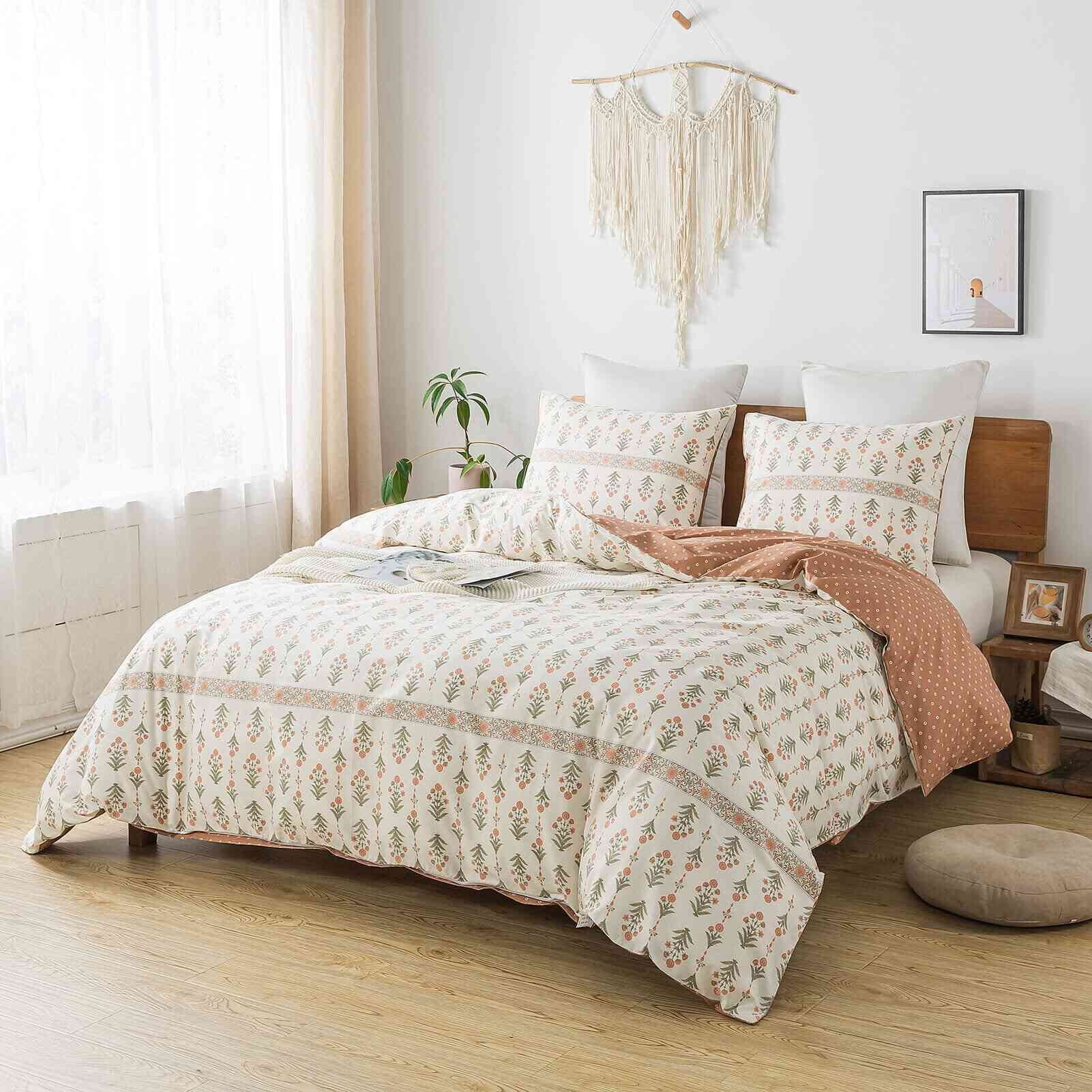 Duvet Cover Set King Green