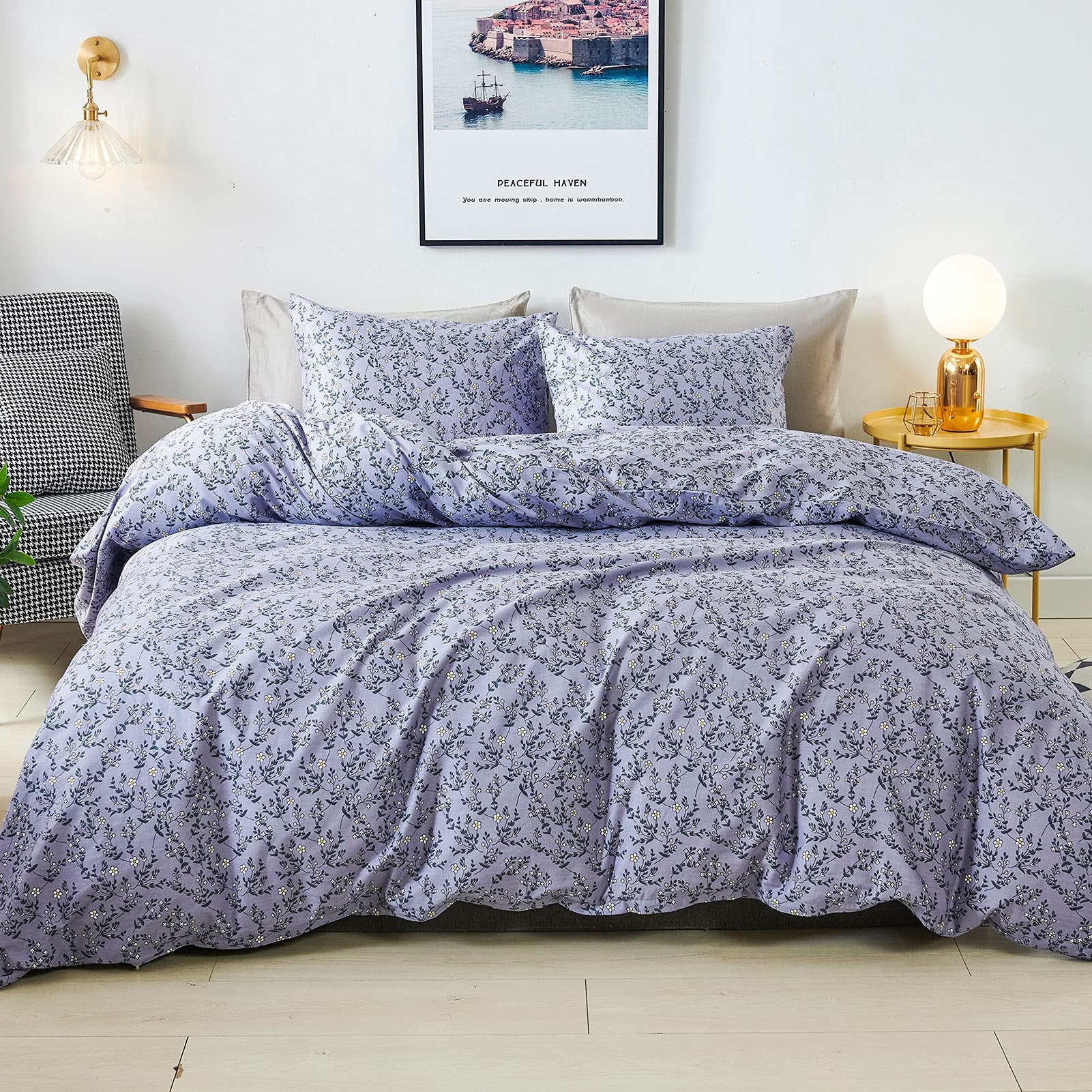 Duvet Cover Set King Green