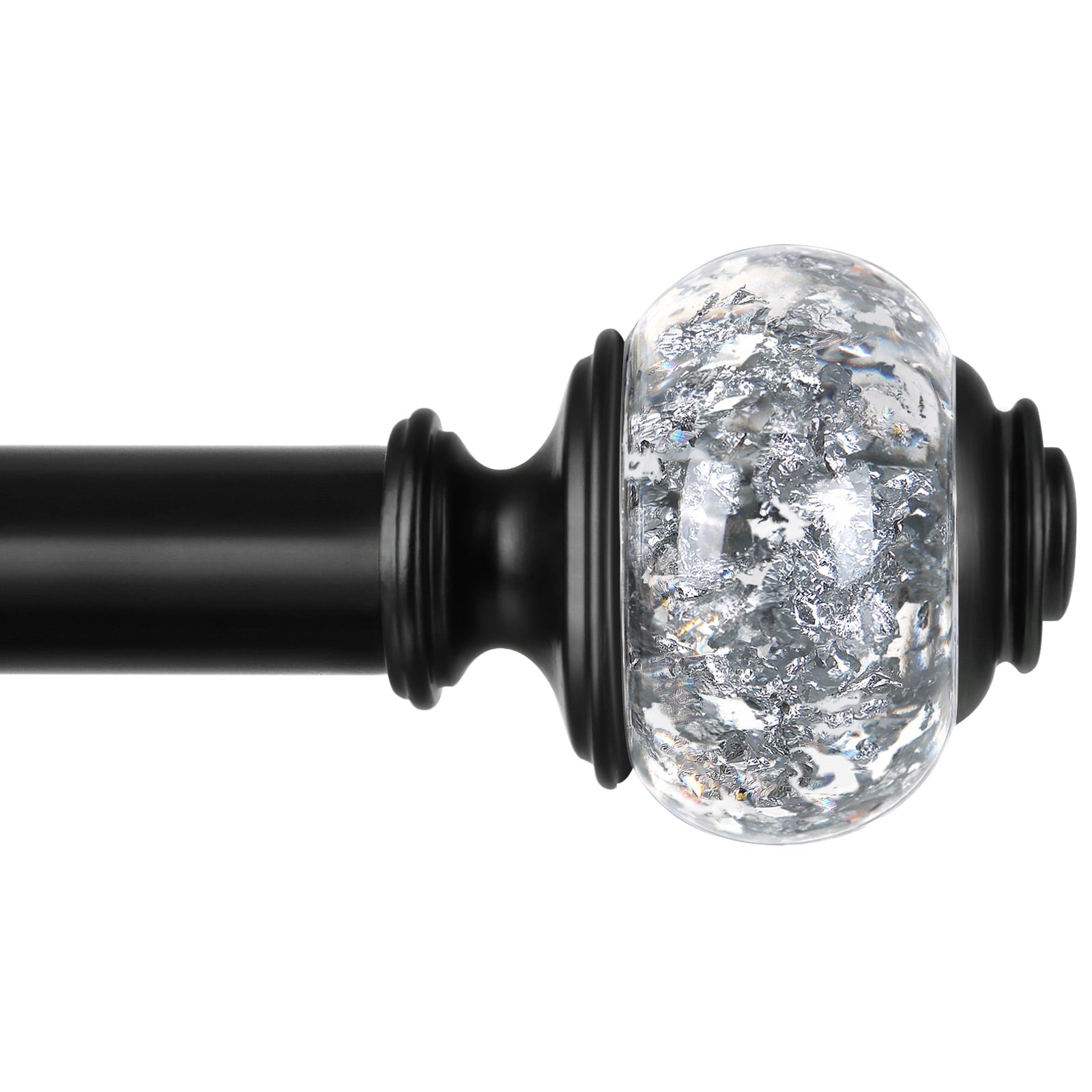 Adjustable Curtain Rod with Ball Finials