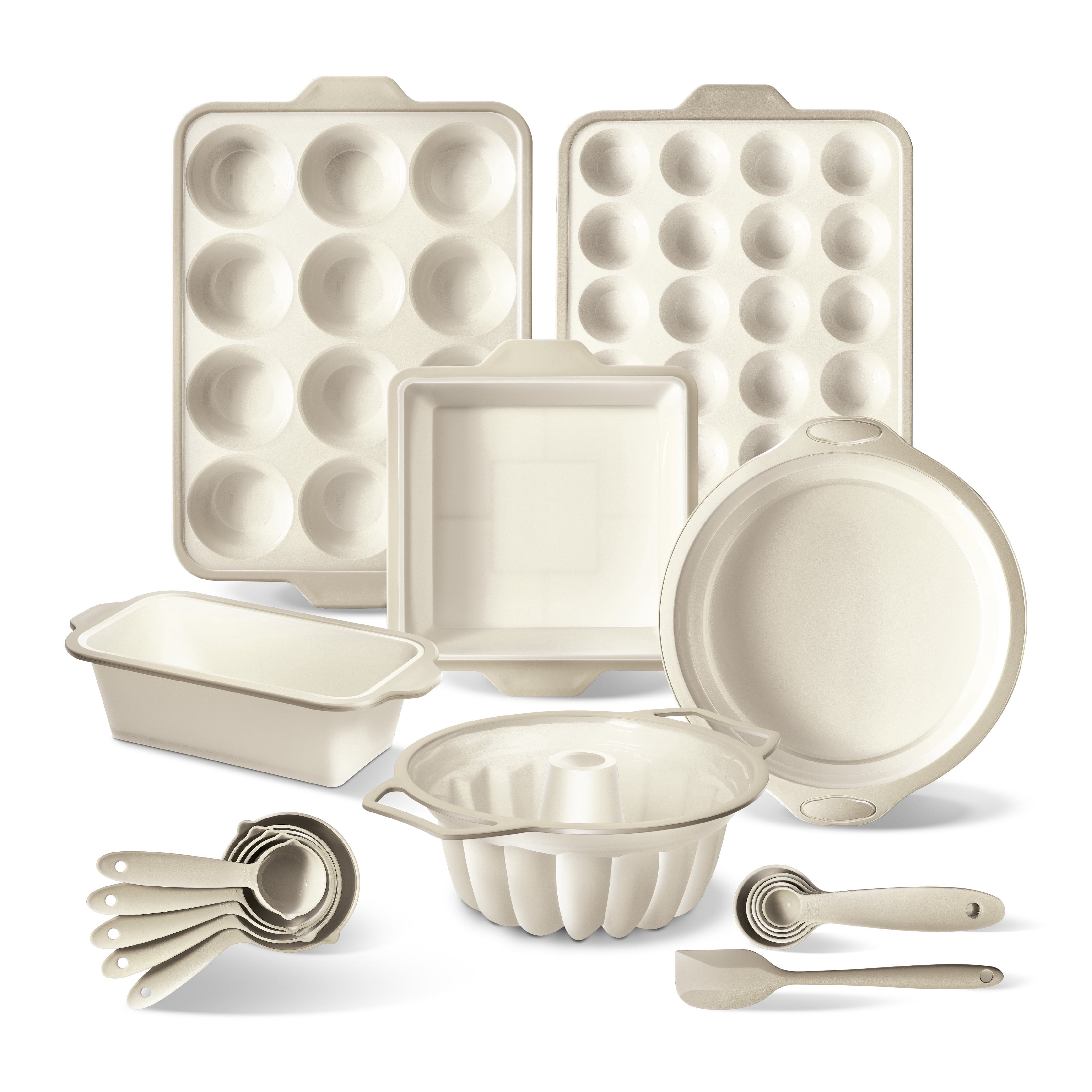 COOK WITH COLOR 17-Pc Silicone Baking Set