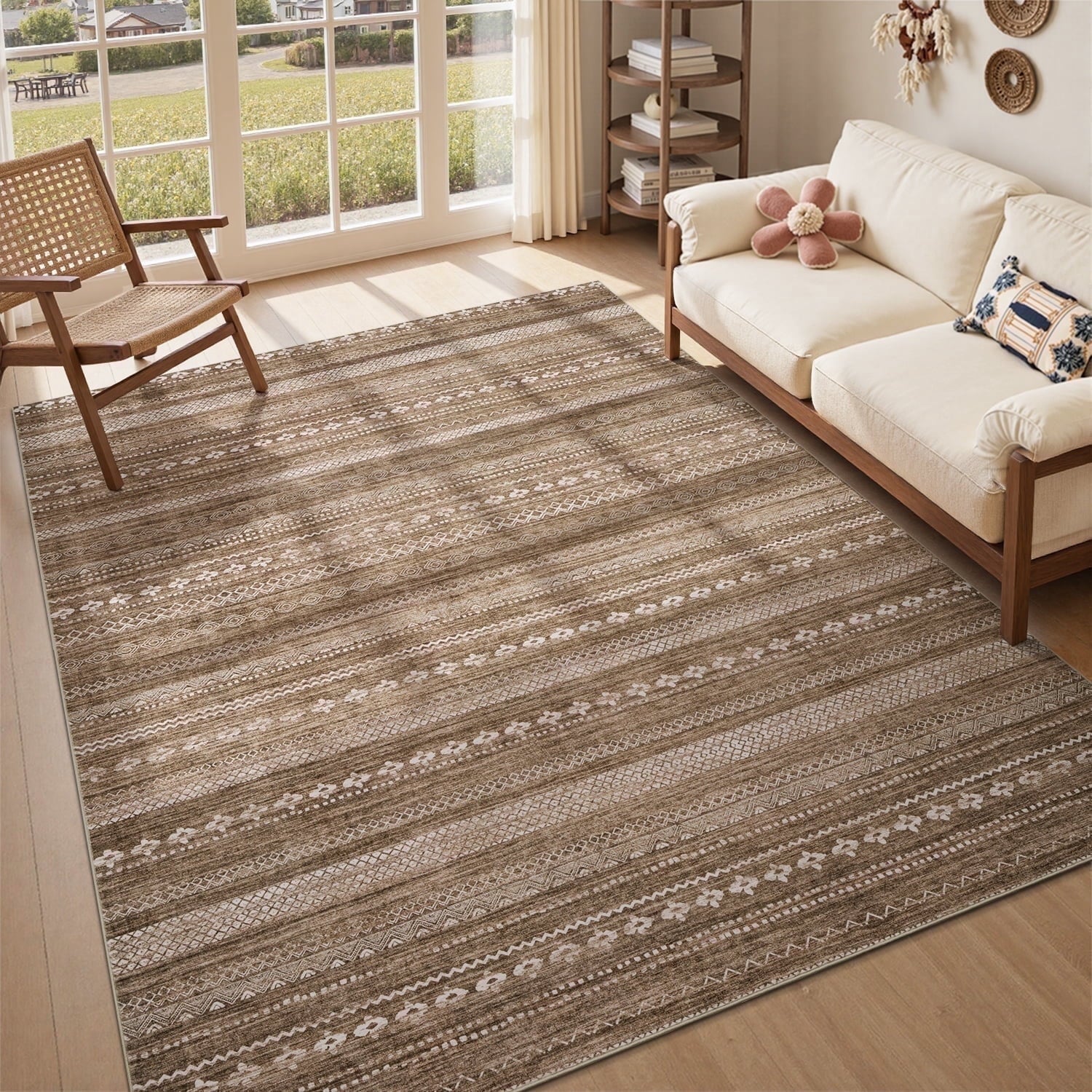 VUNATE 5'x7' Boho Area Rug
