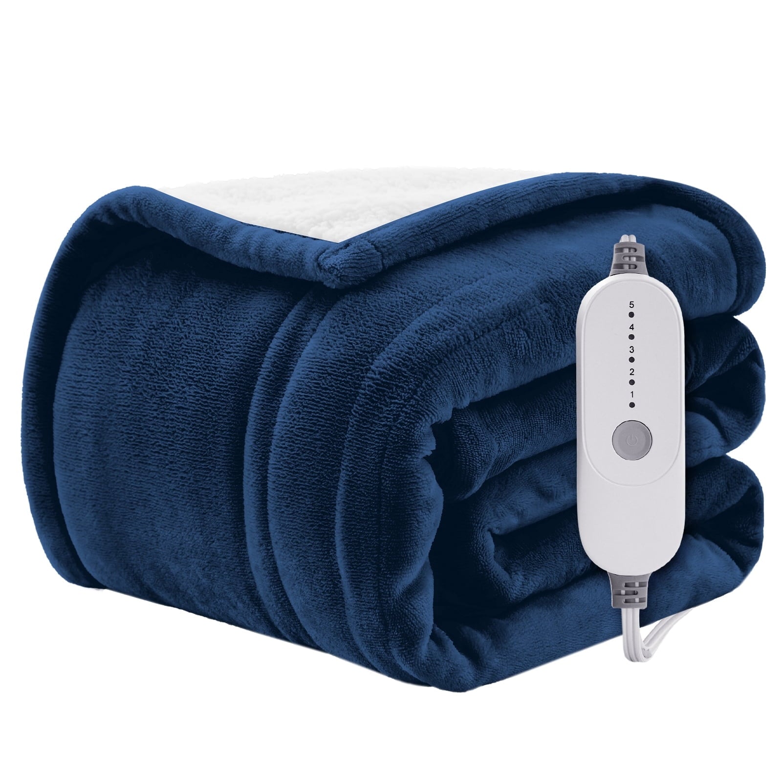 WISHEAD Electric Heated Blanket Throw Soft Flannel