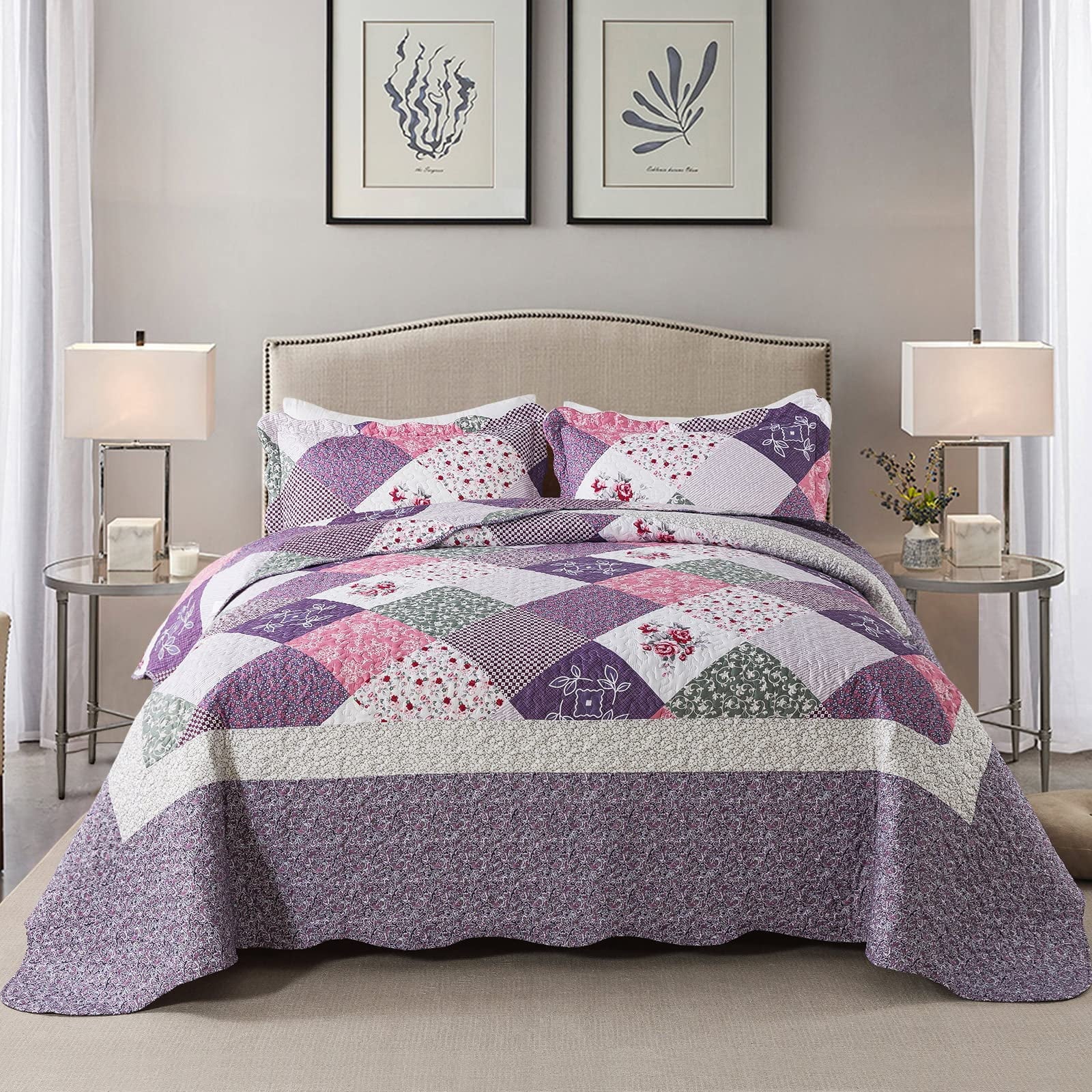 WannaToo Quilt Set King White