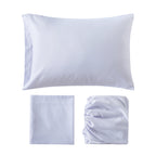 Campus Comforts by New Sega Home 2-Pack Microfiber Sheet Set, One Print, One Solid, Flora, Lilac, Twin-XL