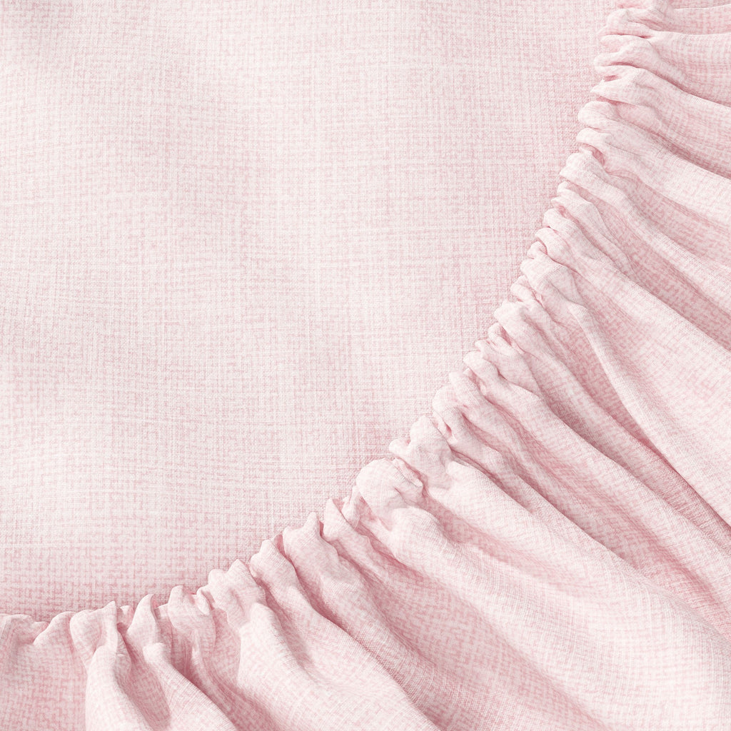 Mainstays Kids 100% Cotton Percale Bed Sheet Set, Full, Light Pink, 4 Pieces