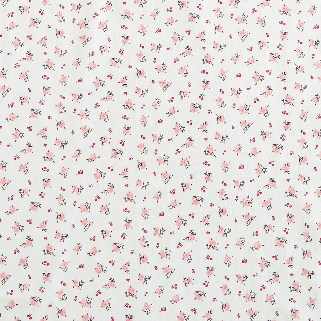 Betsey Johnson Baby Buds Pink Cotton Percale Queen Sheet Set
